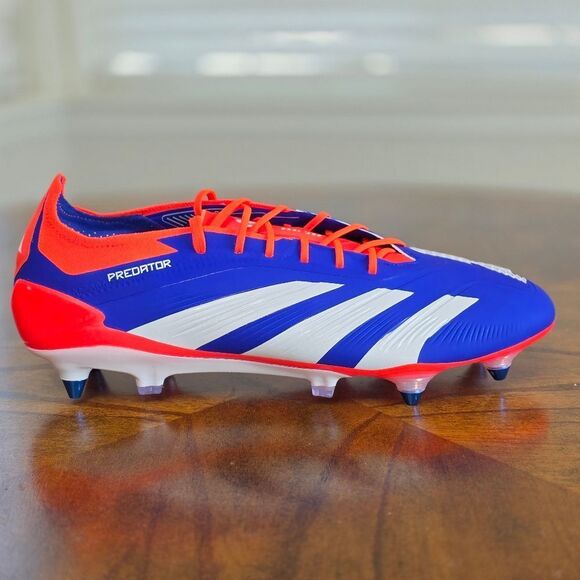 Adidas Predator Elite SG Soft Ground Soccer Shoes Cleats Blue White IF6323 11 - Picture 10 of 15